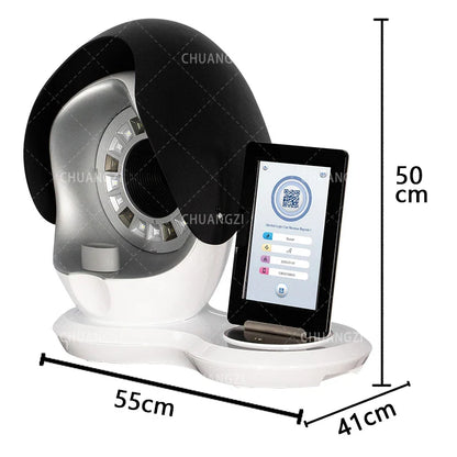 Facial Skin Analysis Machine 15.6inch 12 Million PX Dual Hd Camera AI Technology Three Light To Analyzei Precise Analysis Result