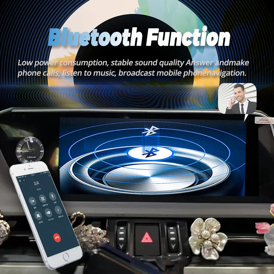10.25" Android 14 Wireless Auto Radio CarPlay For Lexus UX UX200 UX250h Car Multimedia WiFi 4G Navigation GPS Stereo Screen