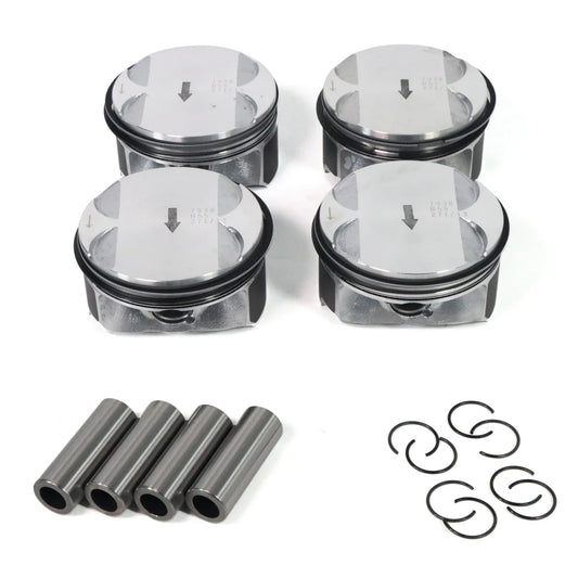 4Pcs Engine Piston & Rings Kit 12578324 12578326 12593744 12603910 12608531 for Chevy Captiva Cobalt Equinox HHR Impala 2.4L
