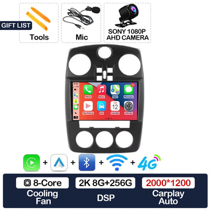 Android 15 Car Radio For Chrysler PT Cruiser 2000 - 2010 GPS NAVI BT 4G LTE 5G WIFI Multimedia Stereo Video Player Qualcomm 2DIN