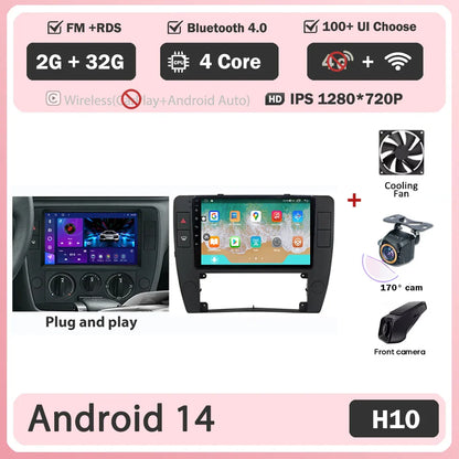 Android 14 Carplay+auto For Volkswagen Passat B5 2000 - 2005 Car Radio Multimedia Video Player Navigation GPS No 2din 2 din dvd
