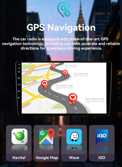 Wireless CarPlay Android Auto Car Bluetooth Radio For Peugeot 301 Citroen Elysee 2013-2018 2Din Android 14 DSP GPS FM Autoradio