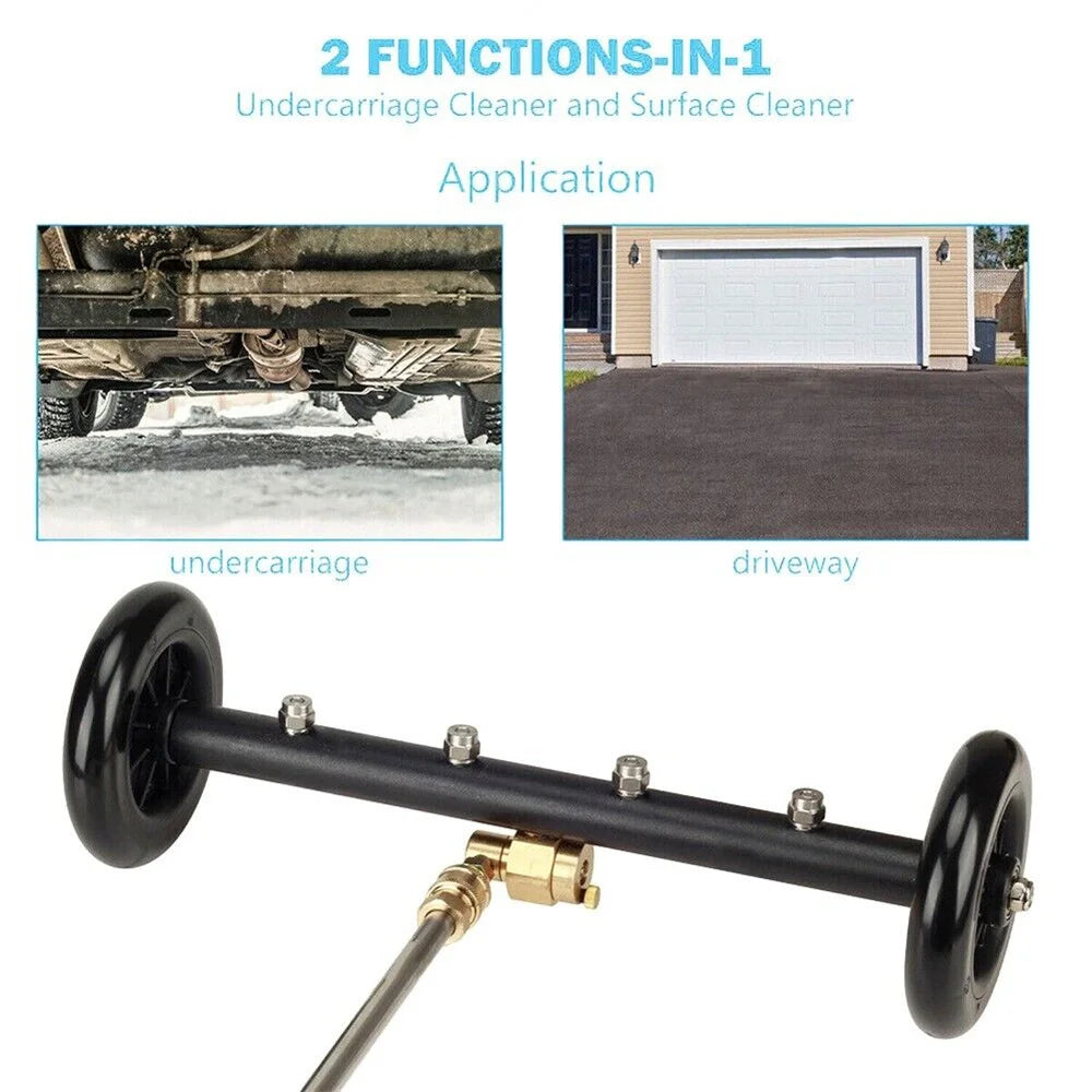 Pressure Undercarriage Washer Cleaner Car Wash Water Broom Attachments Under Body Cleaning Chassis Washer Fan Nozzle Auto tools power tools