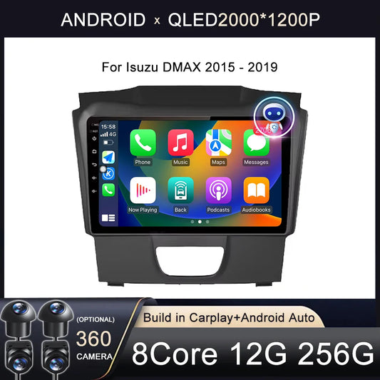 Android Auto Car Radio For Isuzu DMAX 2015 - 2019 Multimedia Stereo Video Player Navigation GPS Carplay 4G WIFI DSP RDS BT