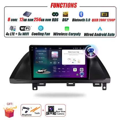 Car Radio For Honda Odyssey 2005 - 2010 Multimedia Stereo Video Player Navigation GPS Carplay 4G WIFI Android Auto 360 Camera BT