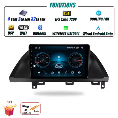 Car Radio For Honda Odyssey 2005 - 2010 Multimedia Stereo Video Player Navigation GPS Carplay 4G WIFI Android Auto 360 Camera BT
