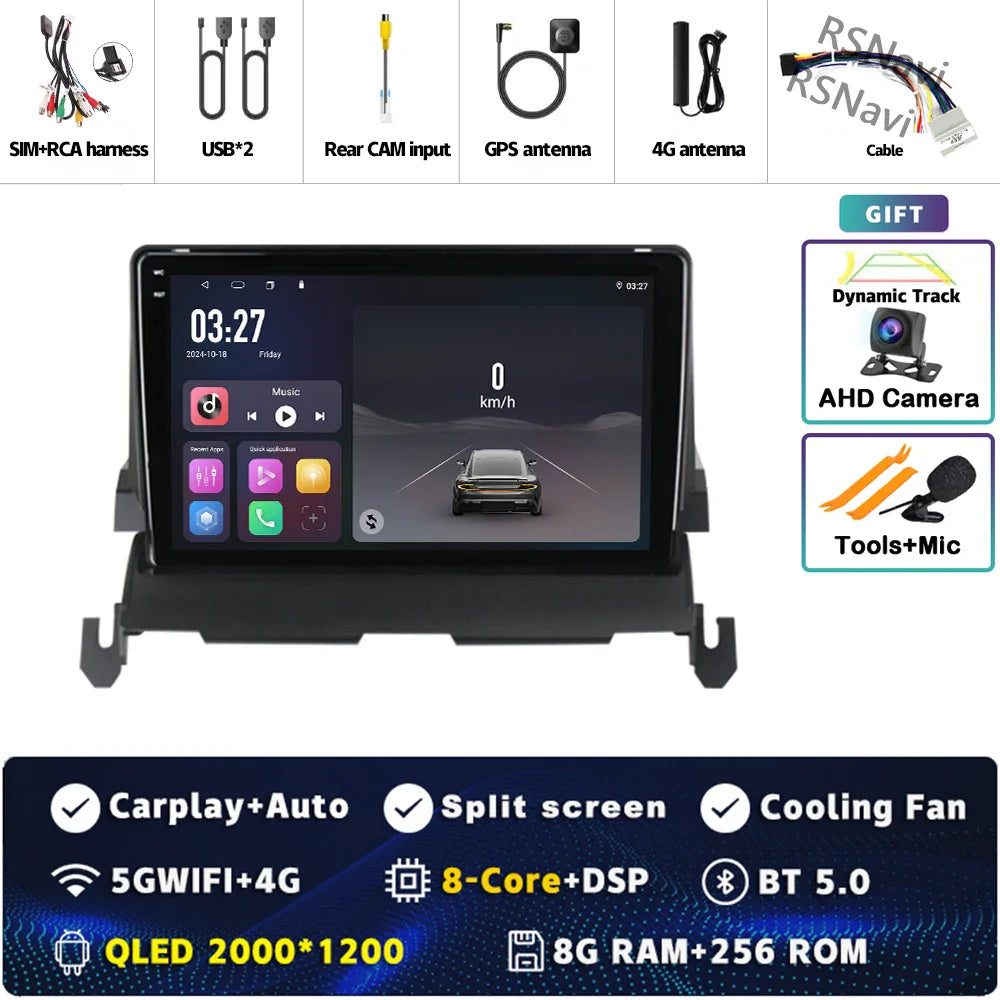 Android 14 CarPlay Car Radio for Dodge Journey 2009 2010 2011 2012 Multimedia Navigation GPS Stereo Auto video Head Unit 2 DIN