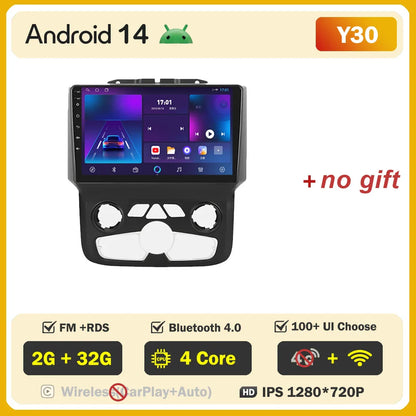 For Dodge Ram 1500 2500 3500 (2013-2019) Carplay Auto Screen Wireless Android Auto Car Intelligent Systems AutoMotive 8 Core DSP