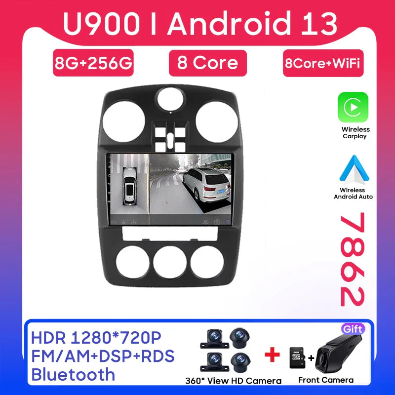Android Radio For Chrysler PT Cruiser 2007-2009 Stereo Head Unit GPS Navigation Multimedia Player Mirror Link Carplay 8 Core 5G