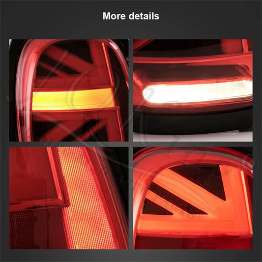 2PCS Car Tail Light For Mini Cooper F55 F56 F57 2014 2015 2016 2017 2018 2019 2020 Rear Reverse Brake Lamp Tailight