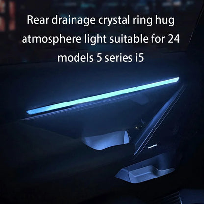 LED24 for BMW New 5 Series i5 Hugging Style Crystal Light G60 530 Rear Door Panel Crystal Ambient Light Modification Accessories