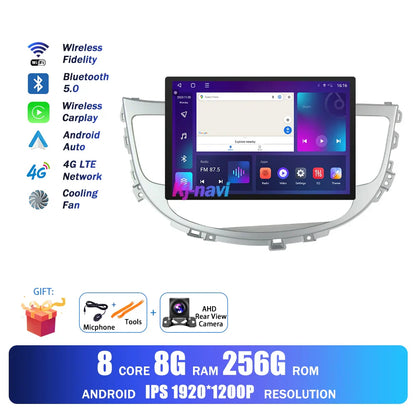 13.1Inch Android Auto Car Radio For Hyundai Rohens Genesis 2008 - 2013 Multimedia Player GPS Navigation BT Carplay 4G Wifi