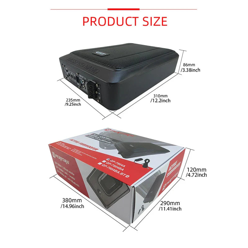 New ultra-thin car subwoofer QP-7904A-6X9inch high-power 1000W car stereo modified stereo speakers