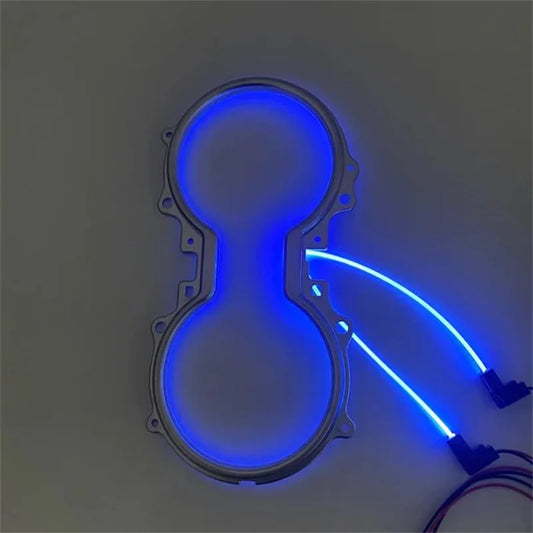 Car LED Central Cup Holder Atmosphere Lights For Toyota Highlander 2021 2022 2023 Auto Armrest Box Ambient Light Ice Blue Lamps