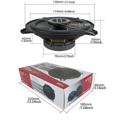 5-inch 560W (2 * 280W) 5-way General Motors coaxial car music stereo full frequency high fidelity speaker lossless installation