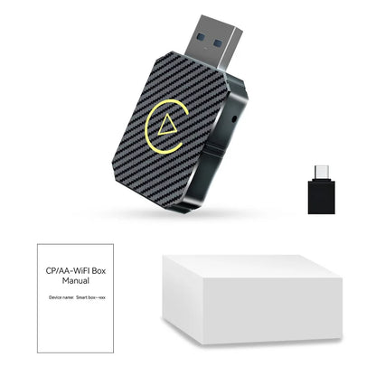 2-in-1 Wireless Carplay Adapter & Android Auto Car Electronics Wired to Wireless CarPlay Adapter