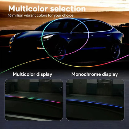 140/150CM LED Car Ambient Light USB Front Windshield Dashboard 64RGB Symphony Interior Acrylic Auto Atmosphere Lamp App Control