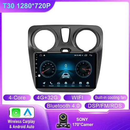 Car Radio For Renault Lodgy Dacia Dokker 2012 - 2020 Autoradio 4G WIFI GPS Car Video Multimedia Automotive Carplay Android Auto