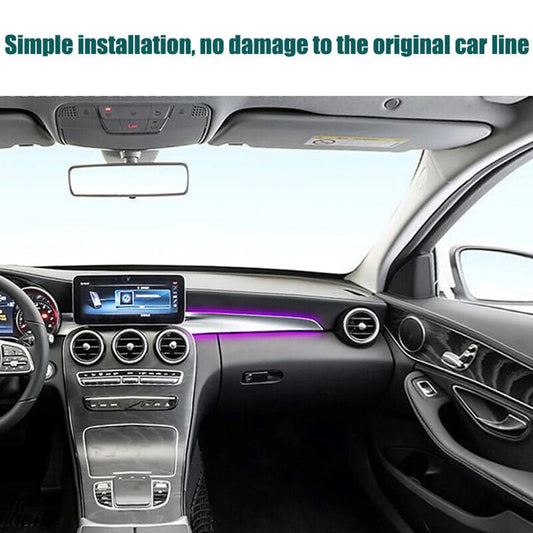 12/64 Colors Co-pilot Ambient Light For Mercedes Benz W205 X253 Atmosphere Lamp Car Interior Decorate Auto Accessories