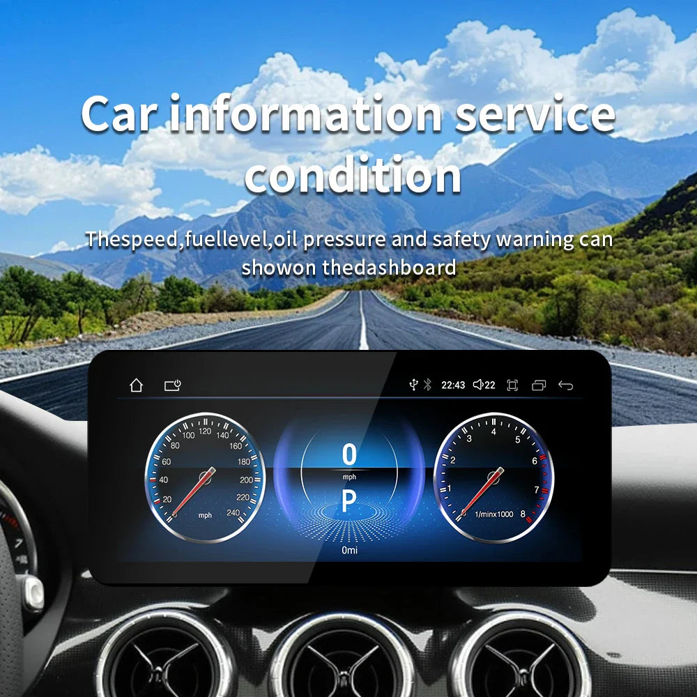 New Car Multimedia Wireless Android AUTO CarPlay 12.3inch Screen For Mercedes Benz CLA C117 Car Video Players wifi dsp 4g
