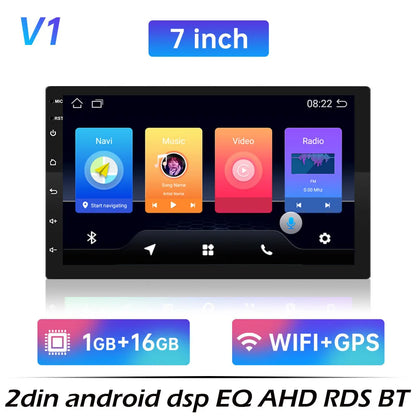 2 Din Car Android 7 9 10 Inch Car Radio Multimedia Video Player 2Din Navigation GPS FM for Nissan Kia Honda VW Hyundai  Toyota