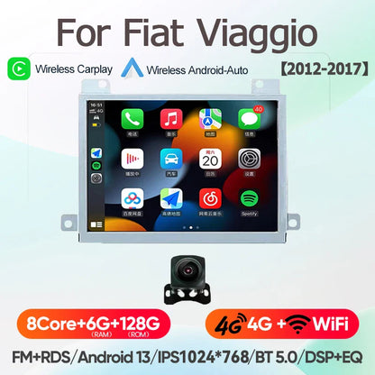 For Fiat Viaggio/Ottimo Dodge Dart 2012~2017 8Core Carplay Android13 Radio Car GPS Multimedia Player Stereo Screen Audio Navigat