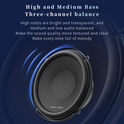 Harman Kardon Car Audio Speaker 6.5-inch Two-Director Door Speaker Fiberglass Speaker Treble Mid-Subwoofer Stereo Speaker