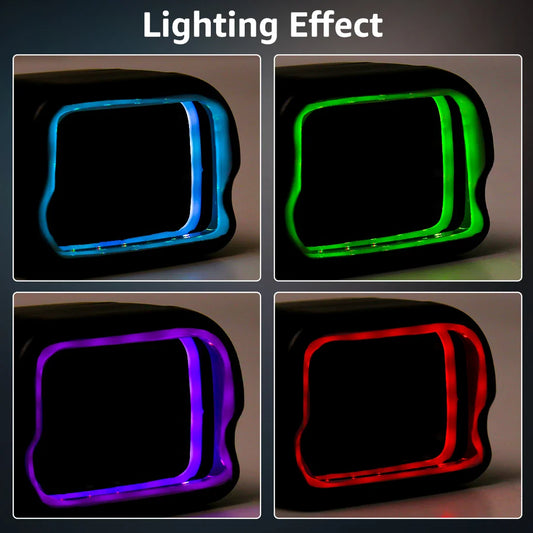 For Tesla Model 3 Model Y Car Safety Buckle Ambient Light 64 Colors Seat Belt LED Decorative Lamp Car Interior APP Control