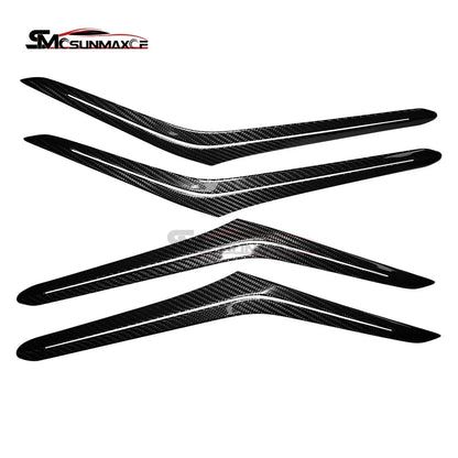 For BMW X5 G05 X5M F95 X7 G07 2020-2025 Car Interior Carbon Fiber Door Armrest Ambient Light Frame Decoration Stickers