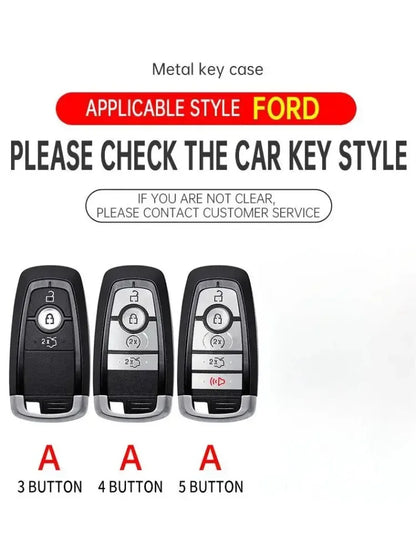 Zinc Alloy Car Key Cover Protective Shell For Ford Fusion Mondeo Mustang Explorer Edge EcoSport For Lincoln Mondeo MKC MKZ MKX