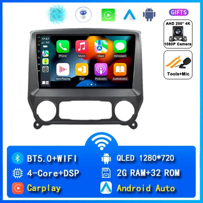 Android 14 Car Radio For Chevrolet Silverado 3 GMTK2 2014 2015 2016 2017 2018 Carplay Auto Multimedia Player Stereo DSP WIFI 4G