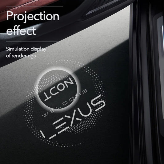 2pcs Car Door Light For Lexus LS ES IS LX RX GS GX LC RC UX NX Dynamic Lamp Auto Dual lens LED Laser HD Courtesy Atmosphere