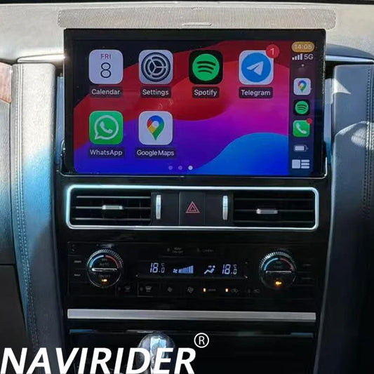 Car Radio For Nissan Patrol Y62 2012-2022 Infiniti QX80 QX56 2010-2022 Android 14 GPS Navi Multimedia Player 4G CarPlay HeadUnit