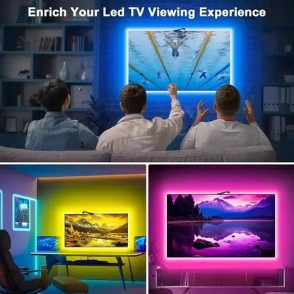 Ambilight Tv Backlight With Camera 3.8M 5M Led Light Television Smart Synchronization Rgbic Led Strip With Color Picking Sensor