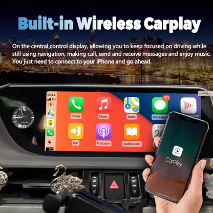 10.25" Android 14 Wireless Auto Radio CarPlay For Lexus UX UX200 UX250h Car Multimedia WiFi 4G Navigation GPS Stereo Screen