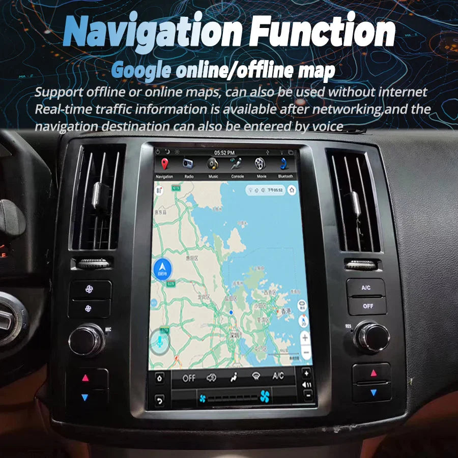 11.8inch Android 11 Screen For Infiniti FX35 2007 FX45 2008 Stereo GPS Carplay Car Radio Multimedia Video Player Auto Navigation