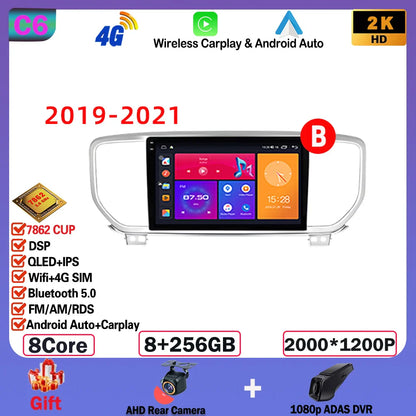 Android  For KIA Sportage 4 2016-2018 2019-2021 Multimedia Video Player Navigation GPS Stereo Wireless Carplay DSP WIFI NO 2DIN