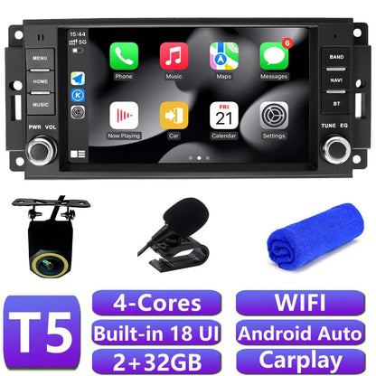 DSP Car Radio Stereo For Jeep Commander Carplay Android Auto Multimedia Player Screen Autoradio Navigation GPS BT 4G Head Unit