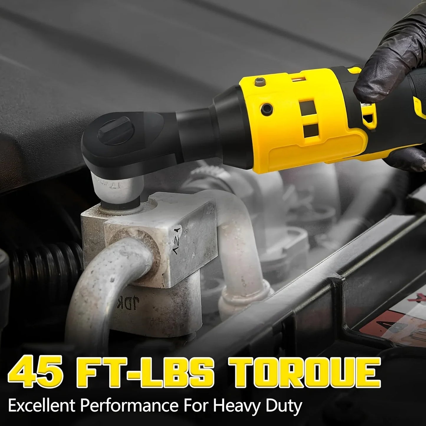 Fit For Dewalt 20V Battery Electric Ratchet Wrench 220N.M Cordless driver 3/8 Inch Removal Screw Nut With LED Repair Power Tools power tools