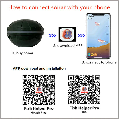 2025 New Design Brand New Smart Phone Fish Finder Sonar Android & IosFish Finder Bluetooth Intelligent Fish Visual Fishing