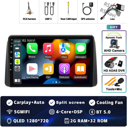 Android 14 Carplay Car Radio For Chrysler Grand Voyager 5 For Dodge Grand Caravan 2008 2011-2020 GPS Multimedia Stereo Head Unit