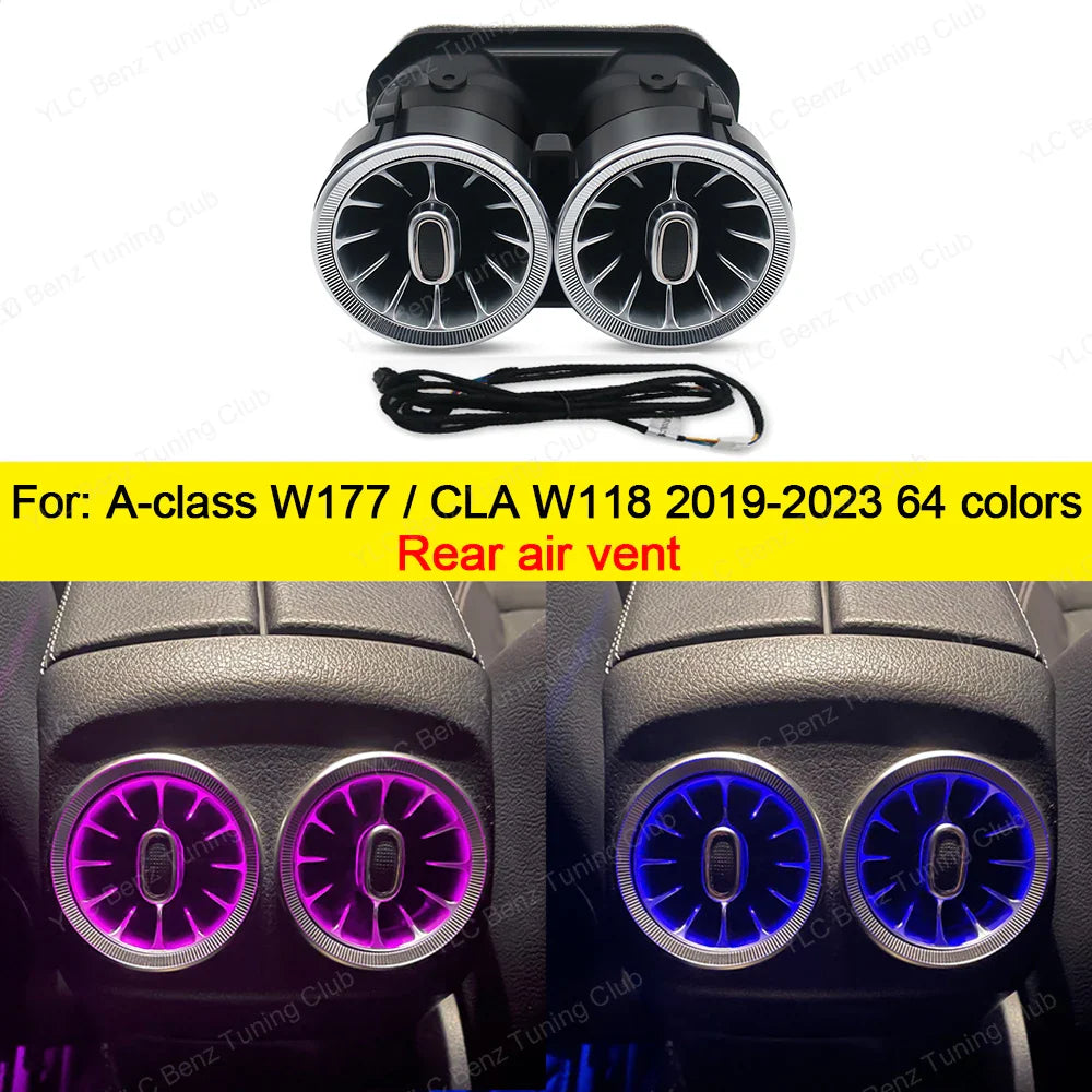 Ambient Light For Mercedes-Benz W177 W118 64 Colors LED Illuminated Atmosphere Star Panel Ambient Light Advanced Air Outlet