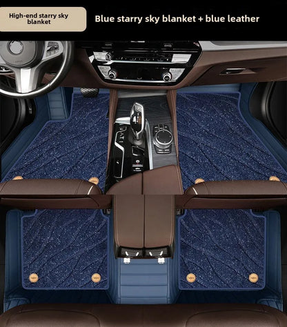 Customized car specific foot mats, double layered carpets for all models, new starry sky carpet accessories
