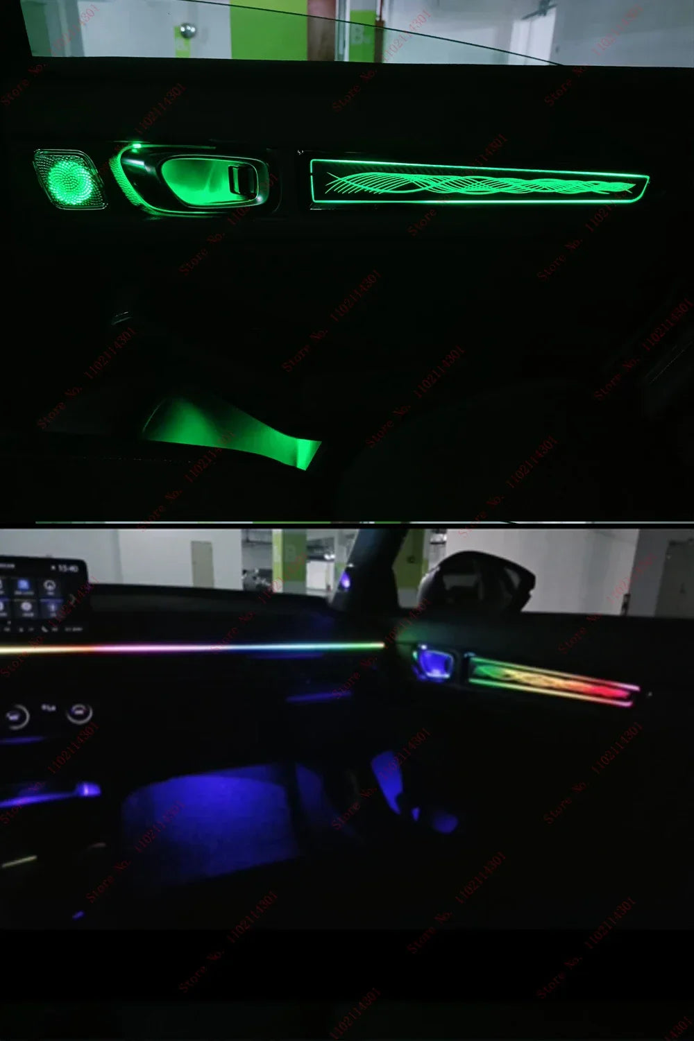 Led Atmosphere Light For 2022 Honda 11th generation Civic luminous active ambient light original 1:1 mold 64 color Key Controls