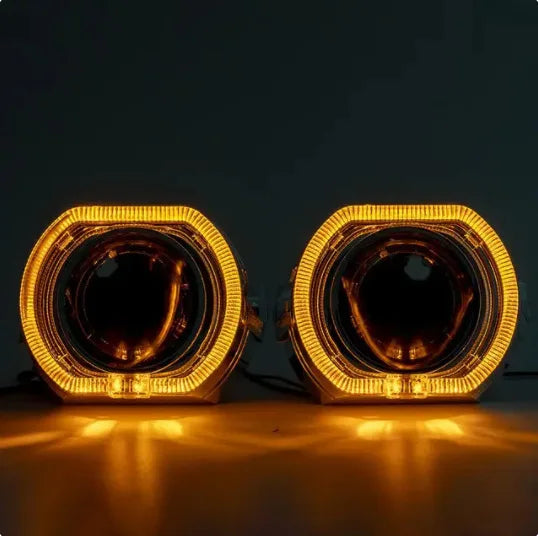 2.5-inch dual lens light guiding angel eye H1HID xenon product automotive parts universal LED headlights
