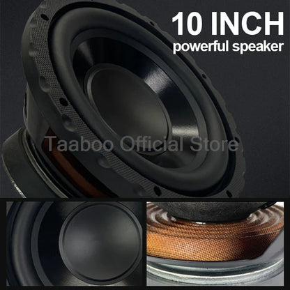 10 Inch 12V Super Subwoofer 800W High Power Car Speaker Car Audio Processor Fever DIY Car Active Amplifier Speaker Modification
