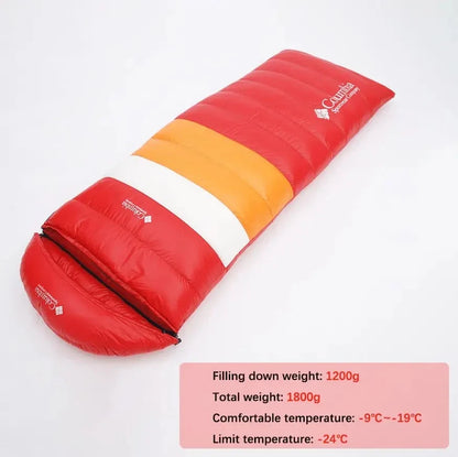 White Goose Down Sleeping Bag for Tourism Hiking Camping Emergency Sleeping Bag Trekking Supplies Sleeping Bag Nature Hike