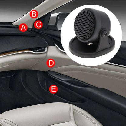 2pcs 20W Mini Dome Tweeter Speakers Auto Dashboard Loudspeaker Door Music Audio Player for Car Motorcycle Audio System