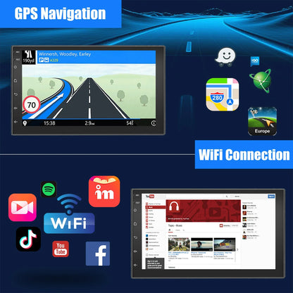 ESSGOO 10“ Android 13 Wireless Carplay Car Stereo Multimedia Player Radio 2 DIN GPS Navigation BT WIFI Universal For VW Nissan
