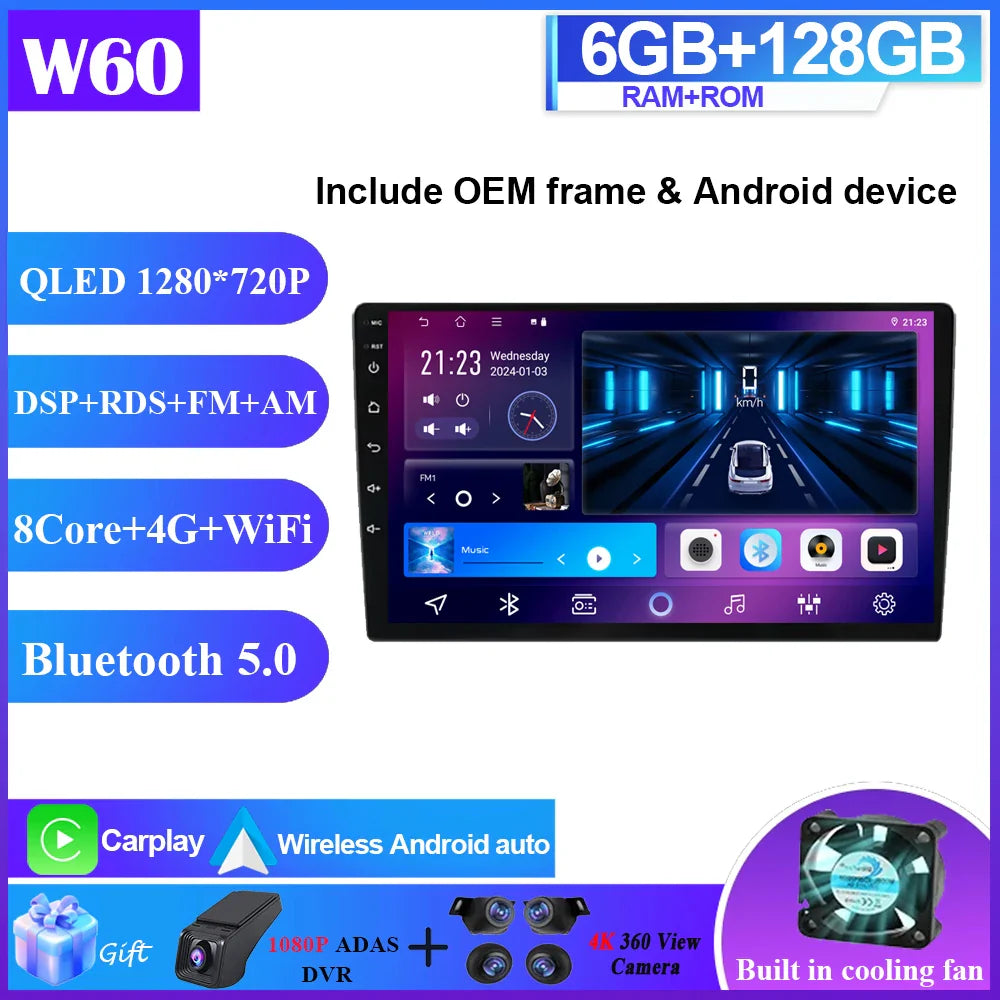 Android 14 Car Radio for Hyundai Sonata 6 YF i40 i45 2011 - 2015 4G Multimedia Player GPS Navigation no 2din dvd
